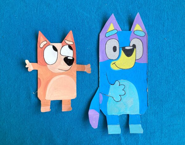 Cardboard Bluey! - RAW Art